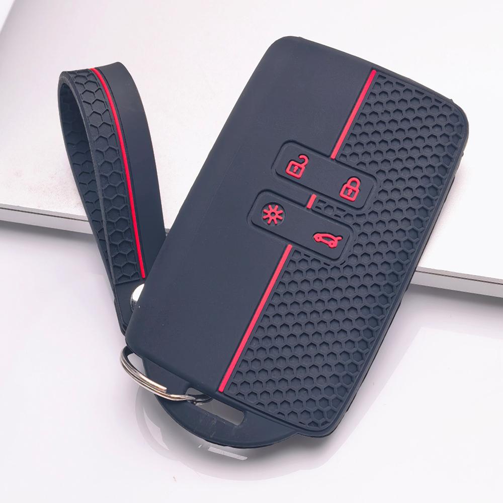 Key Case Cover for Renault Koleos Kadjar Megane Talisman Espace Captur Clio Scenic with Keychain Anti-Scratch Surface Shockproof Structure