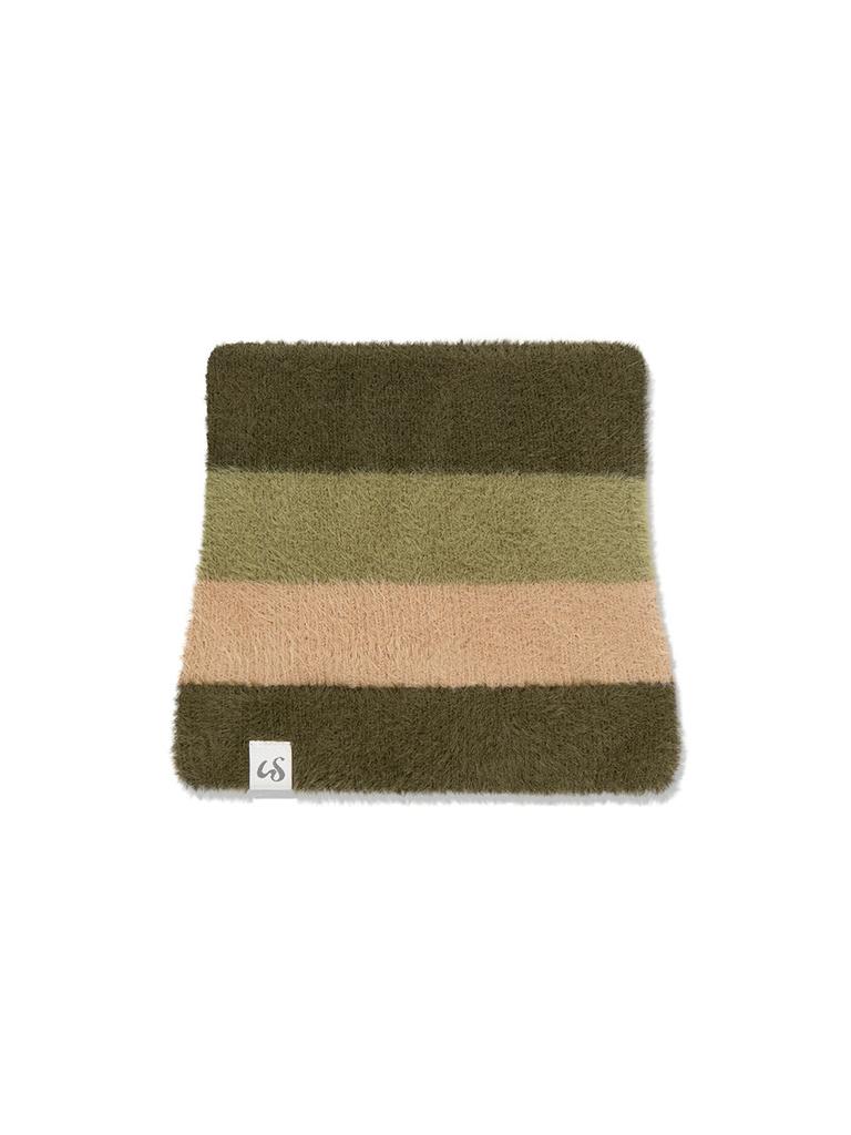 Eogeulliswedou Striped Cat Beanie (Khaki)