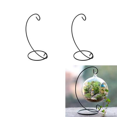 2 Iron Tabletop Plant Stand Vase Holder Hook 23cm