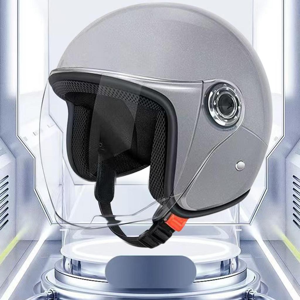 Large Motorcycle Helmet Open Face Adults Helmets Protective Gear With Visor For Outdoor Riding Adventure Commuting Sportbike