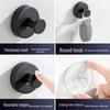 Traceless Stainless Steel Vacuum Suction Cup Hook for Kitchen & Bathroom