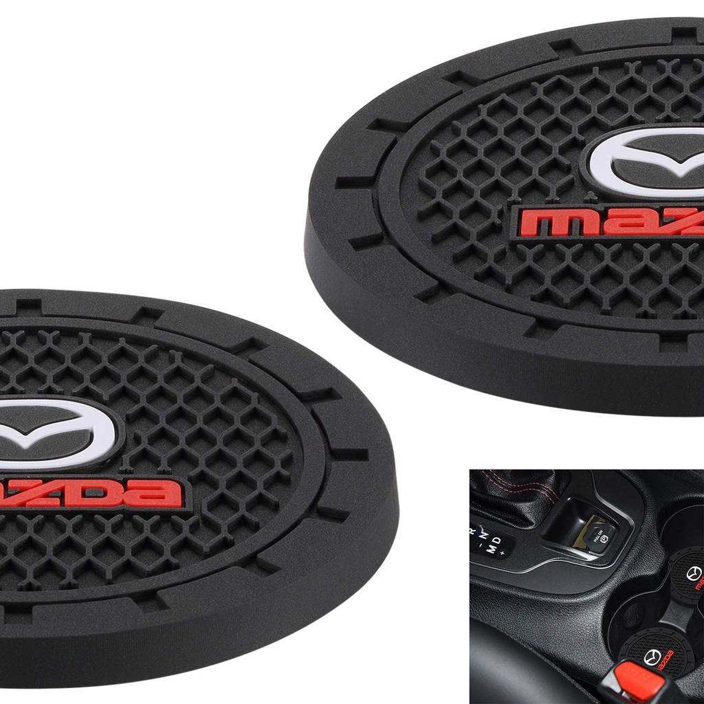 AOOOOP Car Interior Accessories for Mazda Cup Holder Insert Coaster - Silicone Non-Slip Cup