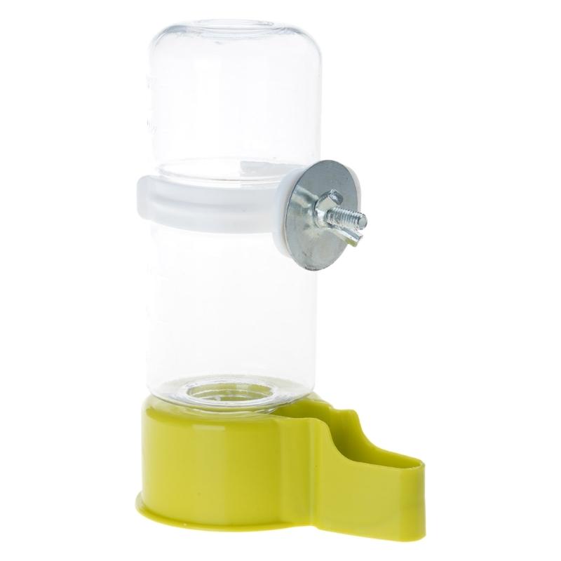 Water Bottle Drinker Clear Food Dispenser Container Set Mount In Cage