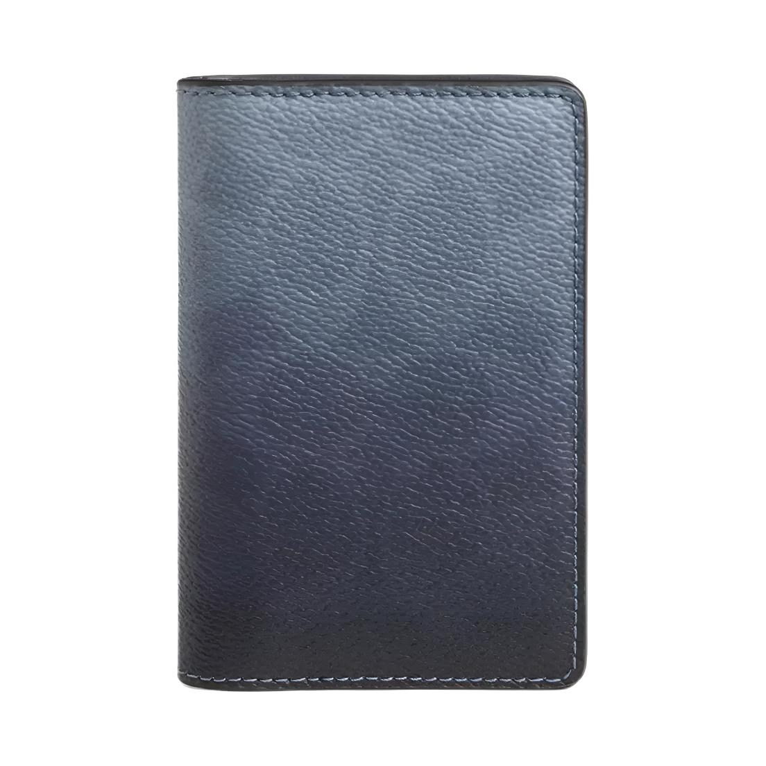 COACH Card Wallet Coated Canvas Card Holder Womens Blue One Size синий