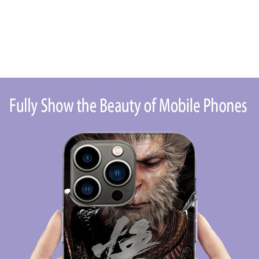 Black Myth Wu Kong Phone Case For Iphone 17 Air 15 Pro 14 Plus 16 Pro Max 12 13 Mini 11 16E X XS Cover Cute Fundas