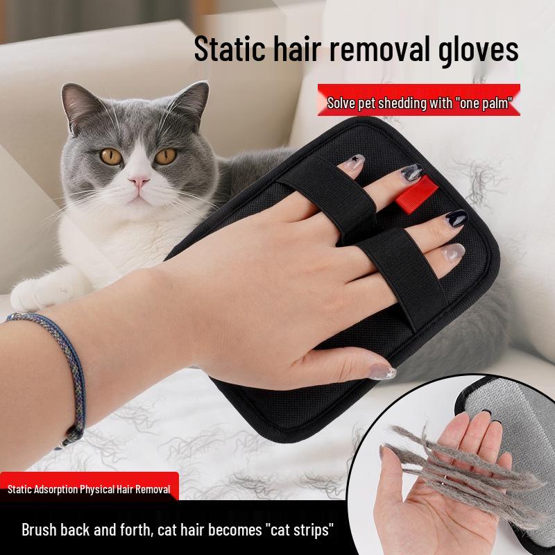 Pet Hair Removal Glove & Lint Roller – Dog & Cat Hair Cleaner Gadget