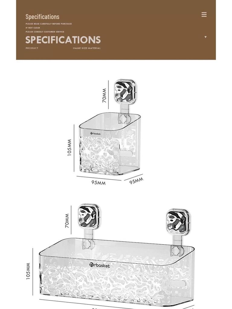 Stansfritt väggmonterat badrumsförvaringsställ: Kam, Rakhyvel, Tandborsthållare