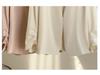 Endy Seven-Sleeve Versatile V-Neck Acetate Suit Jacket, Spring/Summer 2026: Stylish and Elegant Business Attire