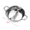 Mandarin Duck Pot Shabu Stainless Steel Cooking for Induction Cooktop Divided