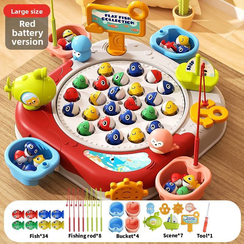 Magnetic Fishing Toy Set For Kids With Fish And Rods For Toddler Play And Parent Child Interaction