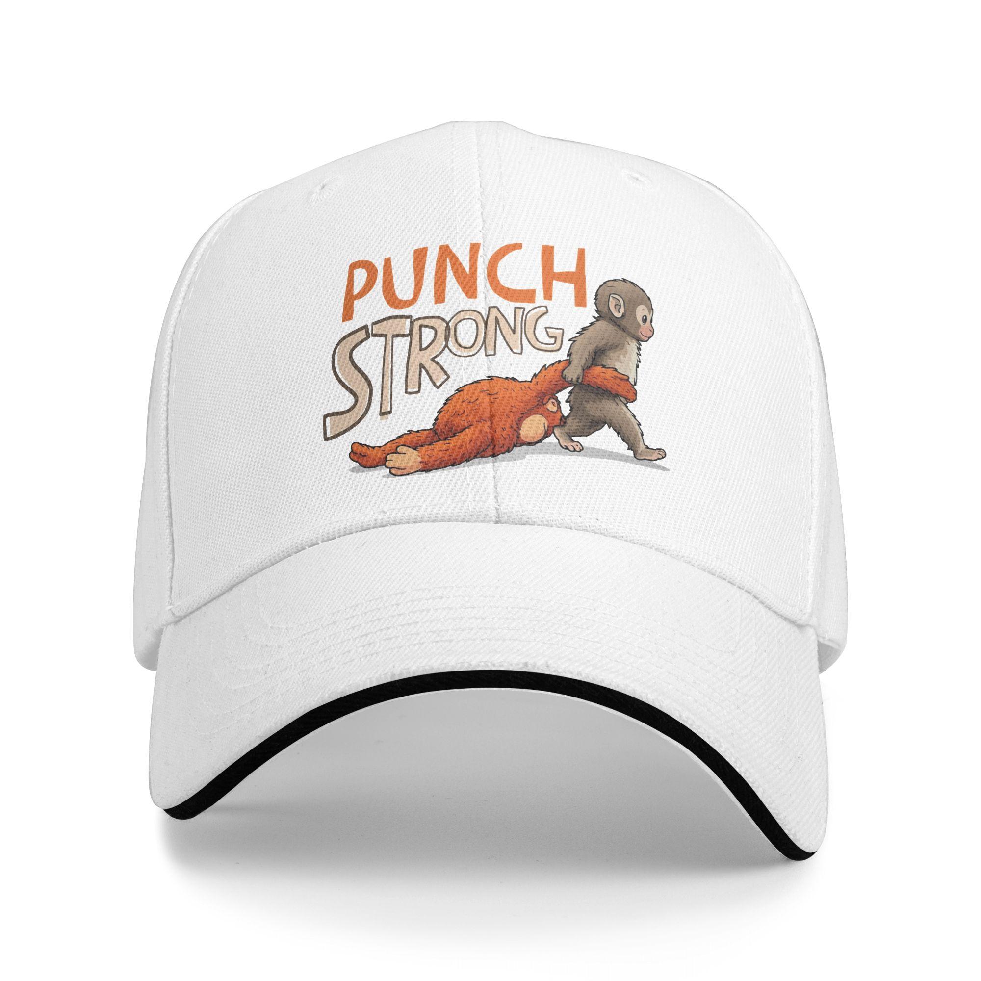 

Unisexs WoUnisexs Punch Baby Monkey Team Punch The Monkey Cute Outdoor Hat Sun Cap New Baseball Cap Sunscreen Hats One Size