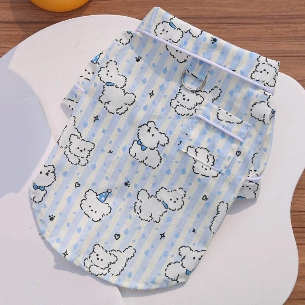 Breathable Puppy Cotton Shirt Soft Dog Pajamas Sweet Pet Sleepwear  Medium Dogs