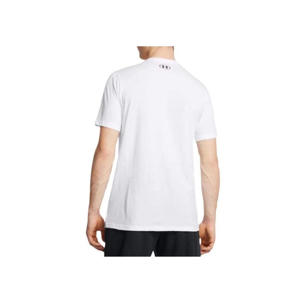 Under Armour Project Rock Payoff Graphic Short Sleeve T-Shirt Men Tops White 1383191-100