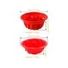 9 Inch Red Silicone Cake Mold Non Stick Bakeware Hollow Round for Mousse Chiffon Pudding Jelly Ice Cream Kitchen Tools Set