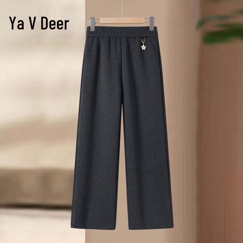 Yalu Women s 2025 Autumn/Winter Wide-Leg Straight Pants 4XL