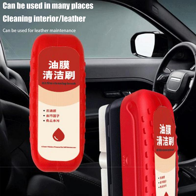 Flexible Car Glass Cleaner Film Removal Tool Auto Oil Membrane Cleaner Car Glass Cleaner With Sponge Car Wash Supplies