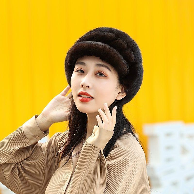 Women’s Hat Middle-aged and Elderly Hats Winter Autumn Winter Ear Protection Heattech High-end Hats