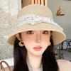 New Straw Hat Women's Spring Summer New Sweet Girl Photo Vacation Sunscreen Hat Sun Hat Seaside Straw Beach Hat