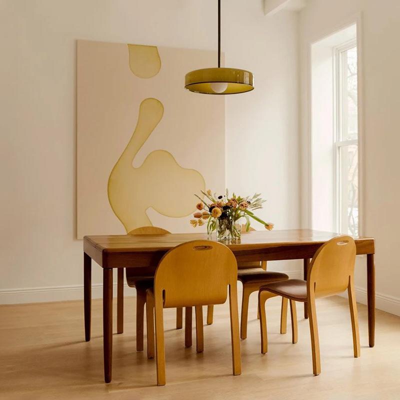 Retro Color Glass Pendent Hanging Lamp Home Decor For Living Dining Bedroom Kitchen Island Suspended Chandelier Furniture E27