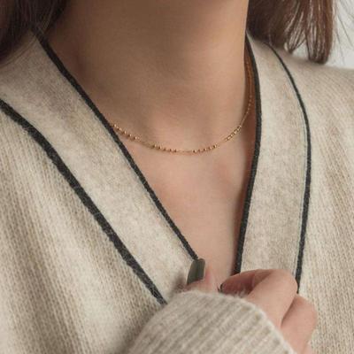 Women Dainty Stainless Steel Chain Necklace Simple Chain Necklace Drop Shipping Supplier Jewelry