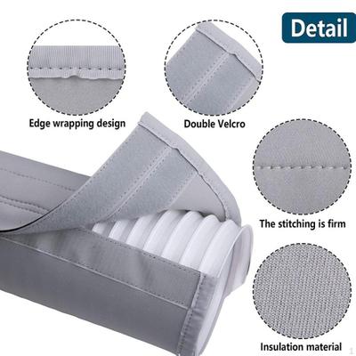 Hose Duct Vent Cover 20 Inx60 In Removable Home Exhaust Sleeve Lightweight with Elastic Bands