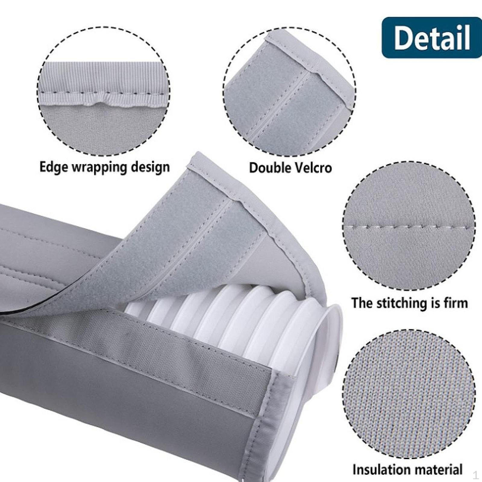 

Гибкий воздуховодный рукав 20 дюймов x 60 дюймов Съемный домашний вытяжной рукав Легкий с эластичными лентами серый