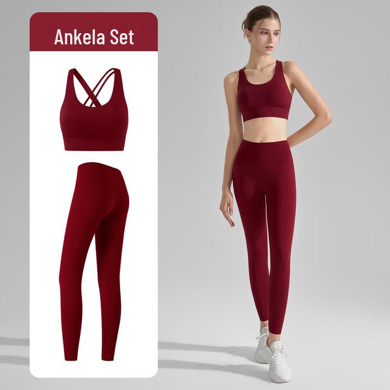 Women s 2-Piece Cross-Back Yoga Set M