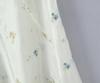 Women's French Style Embroidered Square Neck Lace Top & High Waist Long Skirt Set