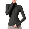 Women's Slim Fit Full Zip Athletic Running Sports Workout Jacket With Pockets