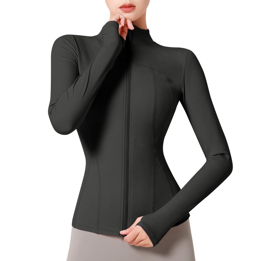 Up Jacket Men's Womens Lightweight Full Zip Workout Crop Jacket