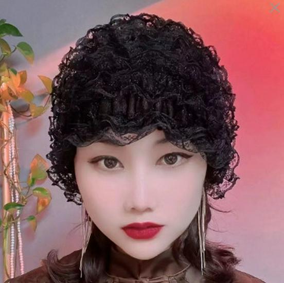 Snood per Capelli in Pizzo Elasticizzato Bianco - Elegante, Traspirante e Sicuro per i Capelli Ribelli