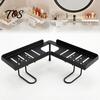 Bathroom Vanity Tray Over Faucet Sink Shelf, Adjustable 180 Degree Flat And 90 Corner Storage Accessories Rack, Durable Carbon Steel Space Saving