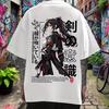 Summer Hot Sale Japanese Tokyo Anime-style Harajuku-style T-shirt Men Women Vintage Loose Casual T-shirt Y2K Gothic Cotton Oversized T-shirts