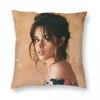 Singer Camila Cabello Pillowcase Printed Polyester Cushion Cover Decoration Pillow Case Cover Seater Zipper 18''
