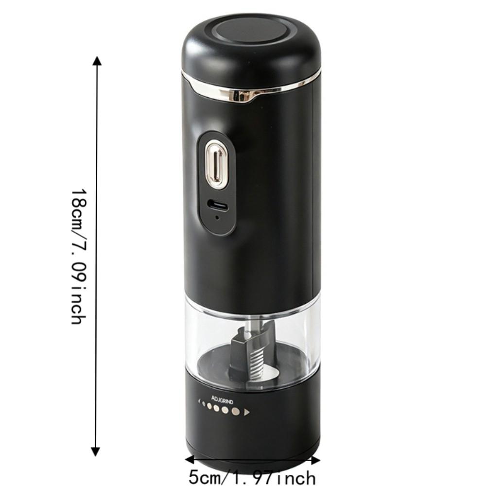 Wireless Electric Salt and Pepper Grinder Adjustable Burr Kitchen Spices Grinding Bottle Steak