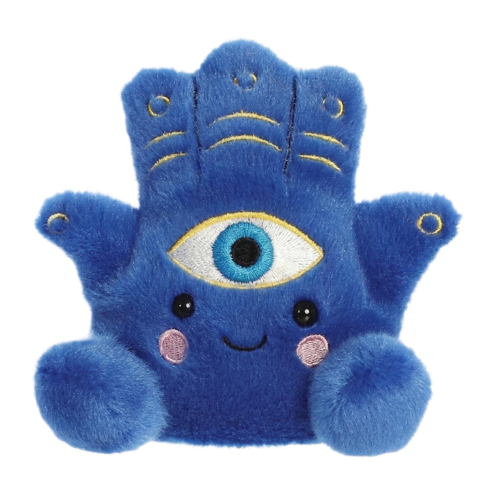 

Plush Hand-Shaped Stuffed Toy with Single Eye Embroidery Soft Material Cute Design Decorative Plushie for Home Office One Size белый