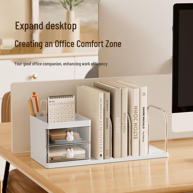 Large Capacity Desktop Bookstand Organizer for Students and Offices
