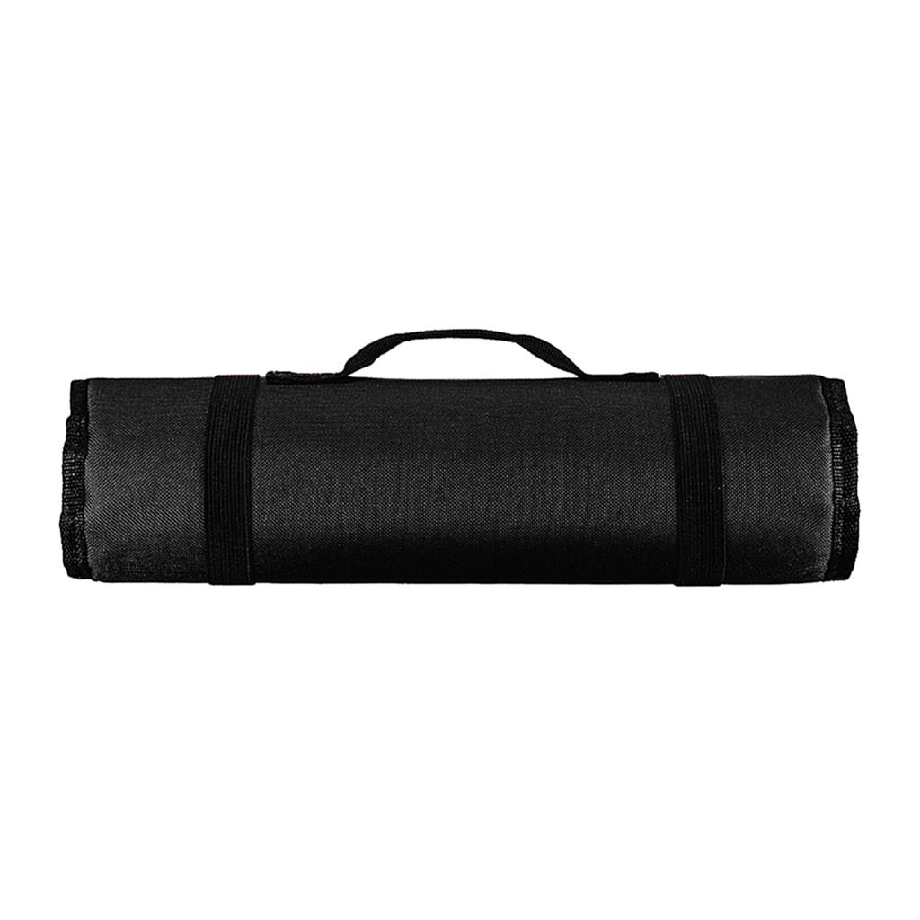 22 Pocket Chef Roll Bag Cutter Carry Storage Pouch Organizer Mėlyna