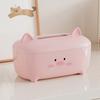 Cartoon Animal Tissue Box Non-Slip Base Large Capacity Napkin Container Thickened Space Saving Paper Towel Holder Desktop Use