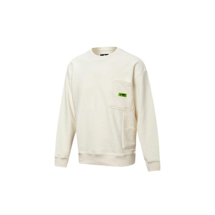 Converse Sweatshirts Men's Beige Crew Neck Moderate Regular 10019956-A03