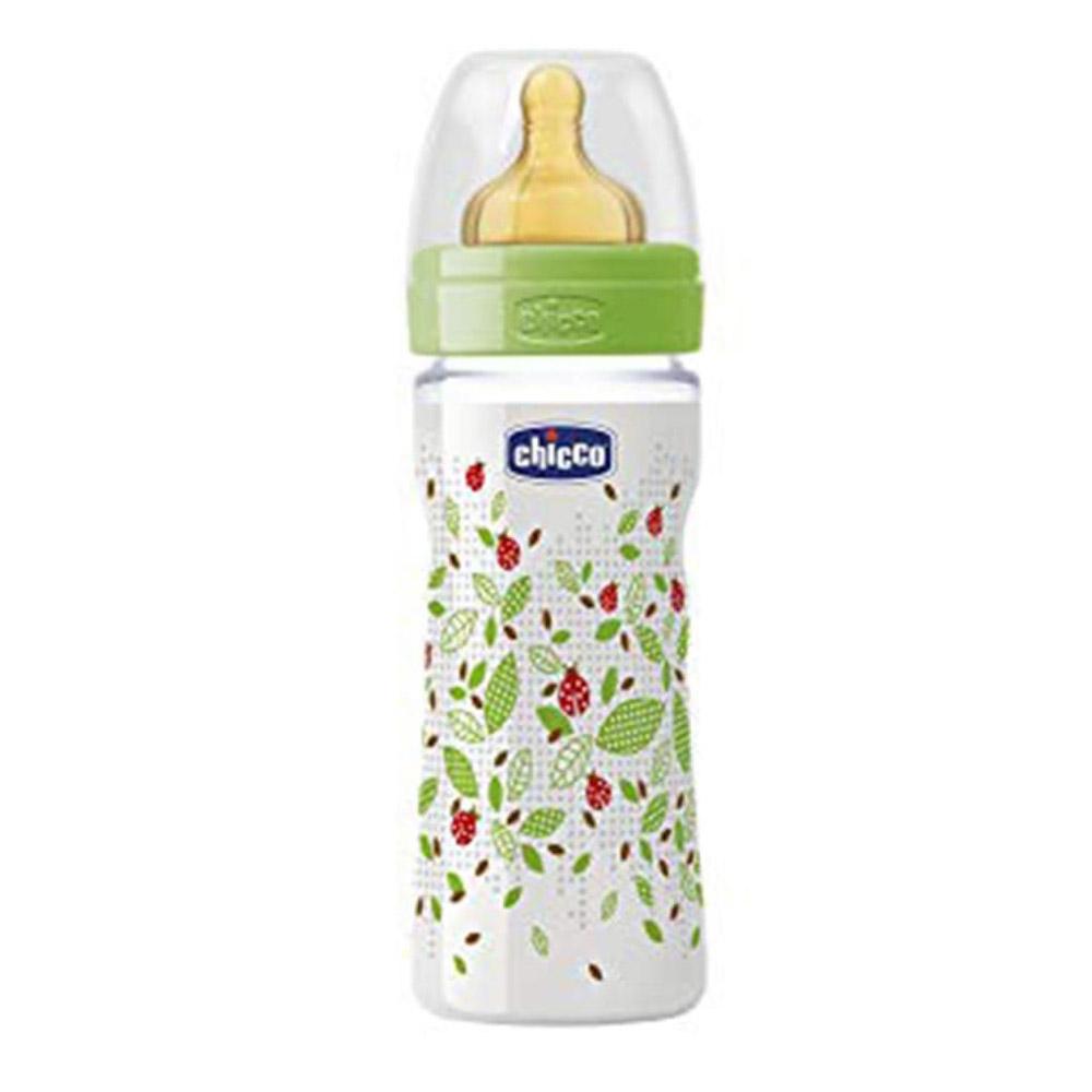 Chicco Chicco Well-Being Latexová cumlíková fľaša 2 mesiace+ 250 ml (Unisex)