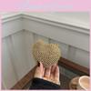 Fashionable And Elegant Metal Small Shoulder Bag In Heart Gold And Silver For Trendsetters