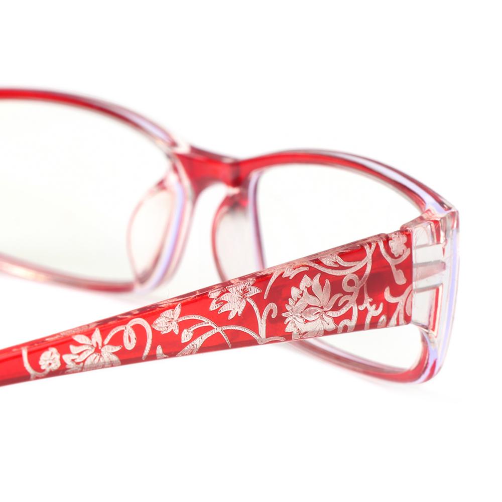 Vintage Flowers Anti-Blue Light Eyeglasses Ultra Light Frame Reading Glasses Eye Protection