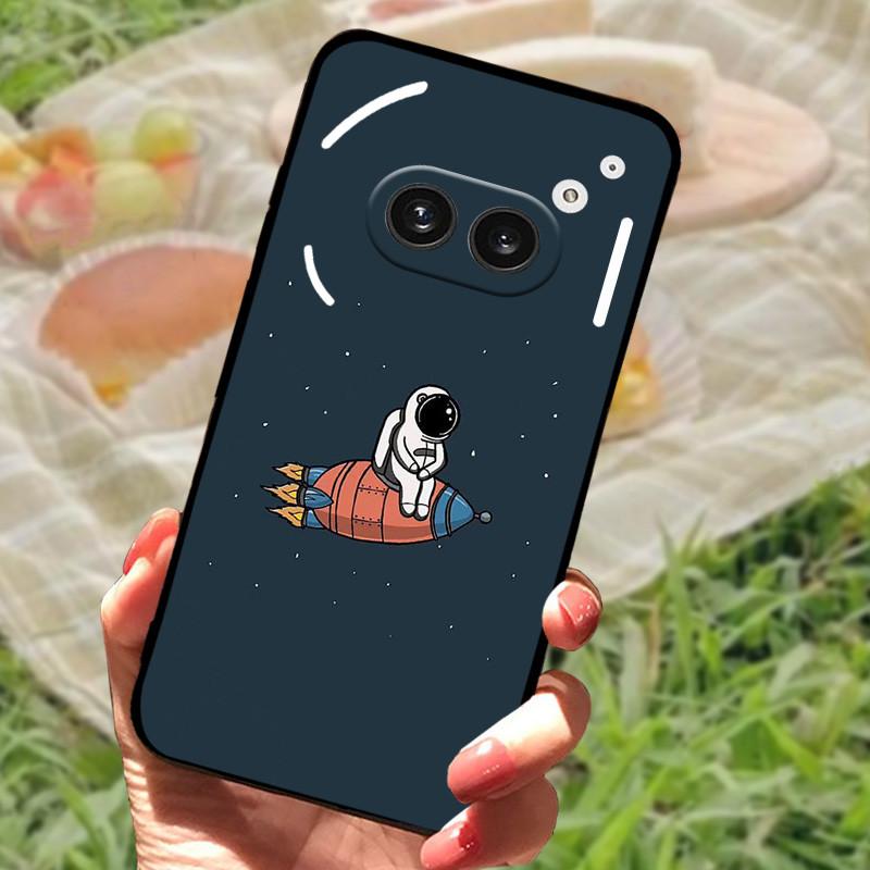 For Nothing Phone 2A Case Cover Silicone Soft Fashion Black Bumper Funda Coque for Nothing Phone 2A Full Protective A142 Capa