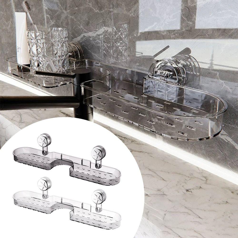 Organizador de Grifo de Fregadero de Cocina Montado en la Pared Estante de Drenaje de Baño Removible Organizador de Baño