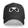 Ski Goggles Double Black Diamond Baseball Cap Custom Cap Visor Party Hat Black Womens Hats For The Sun Unisexs