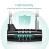 Zinc alloy 4 Digit Combination Lock Wire Rope Gym Safety Coded Lock  for Travel & Home