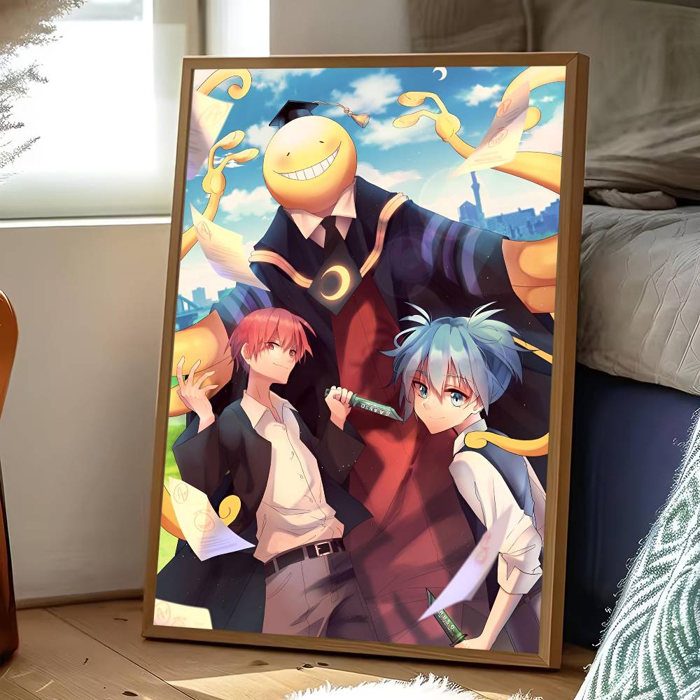 A-Assassination Classroom Poster Sticker Print Waterproof Wall Art For Living Room Bedroom Home Decor