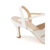 Daks 7cm CrYstal Jewel Mesh Y Strap Sandal Dld304 Cream White