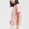 Li Ning Sportmode Serie Lockeres Kurzarm T-Shirt Damen Tops Nebel-Rosen-Pink AHSQ258-2